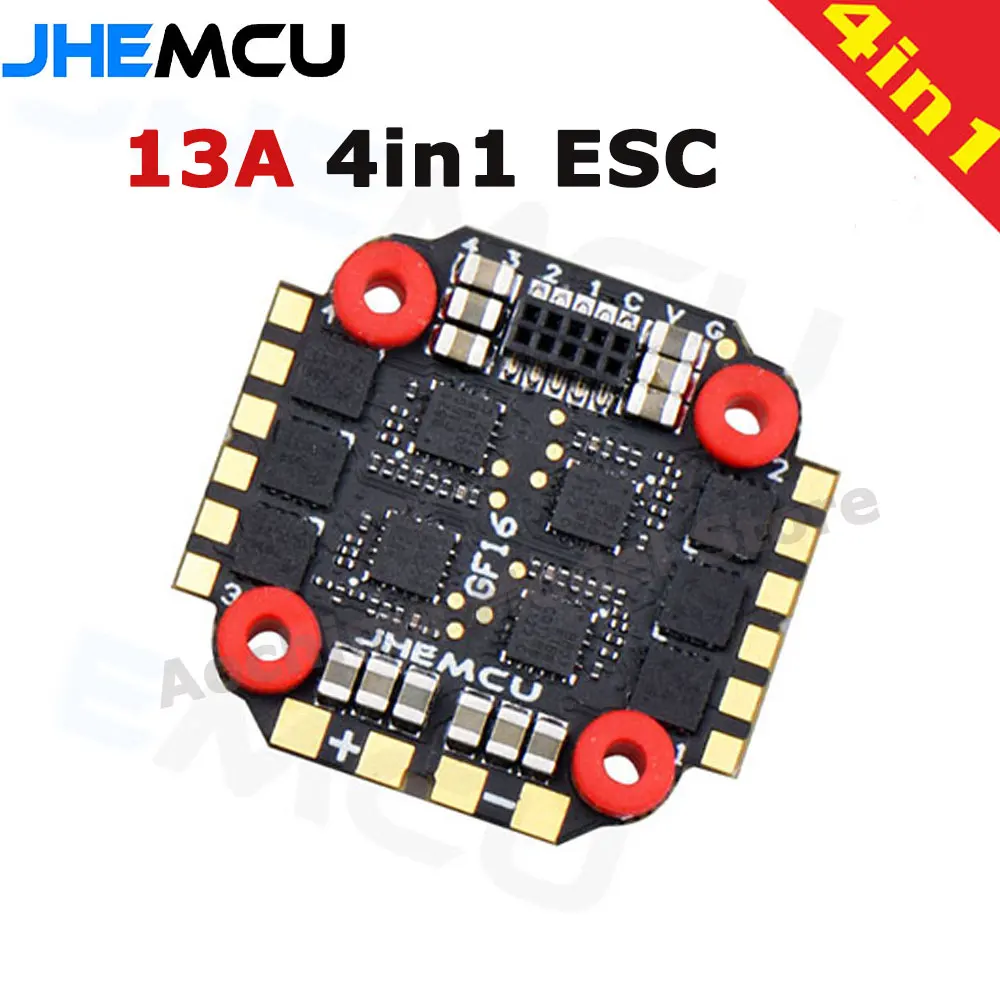 

JHEMCU F405 Micro BLHELI_S 13A 4-in-1 ESC 2-4S Support Dshot600/300/150 Oneshot125 Multishot PWM Control Signals for FPV Drone