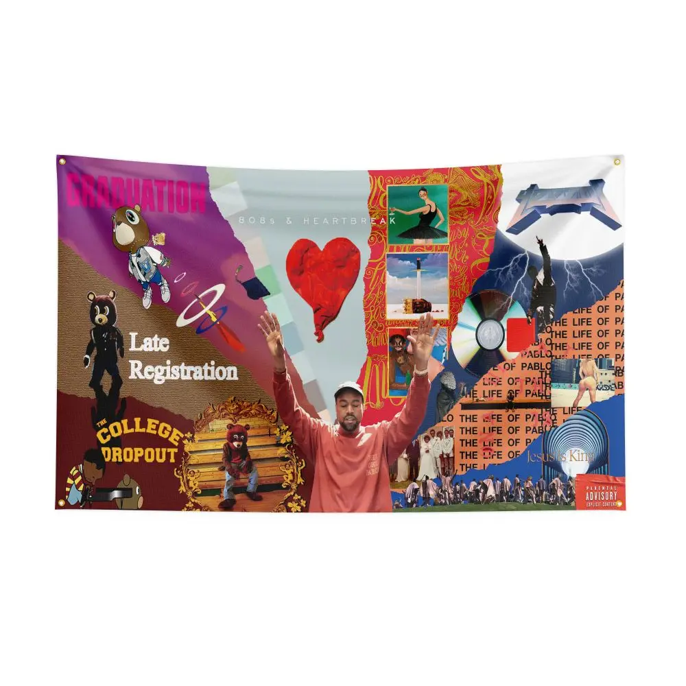 

90x150cm The Old Kanye Flag with 4 Grommets