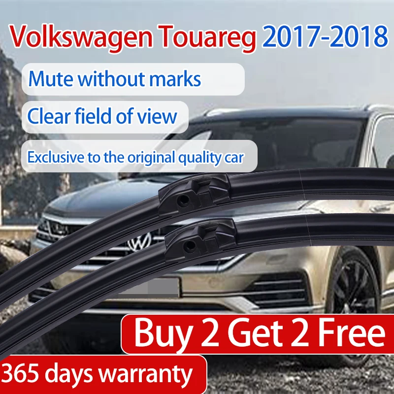 

ShangKeWen Boneless Silicone Windshield Rubber Wipers Blade For Volkswagen Touareg Universal Soft Wipers Volkswagen Accessories