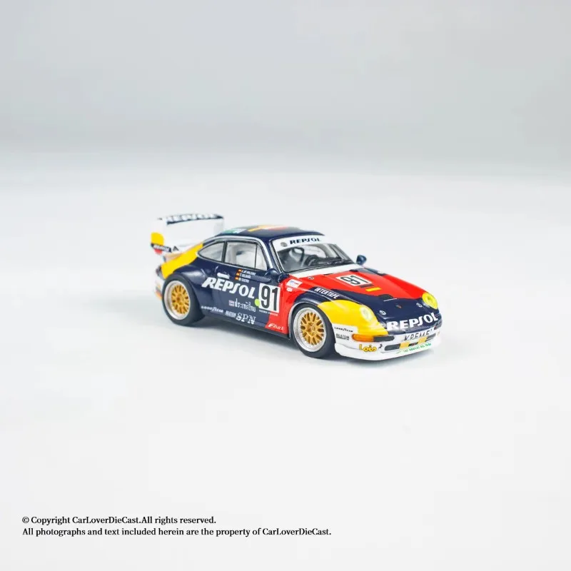 TARMAC WORKS 164 911 GT2 24h Le Mans 1995 #   Коллекционная модель автомобиля из сплава 91, литая под давлением, металлическая, для мальчиков, рождественский подарок (art.: 3920da3c65378) - 3920da3c65378