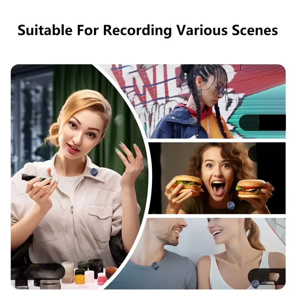 НОВЫЙ магнитный беспроводной петличный микрофон с шумоподавлением для записи