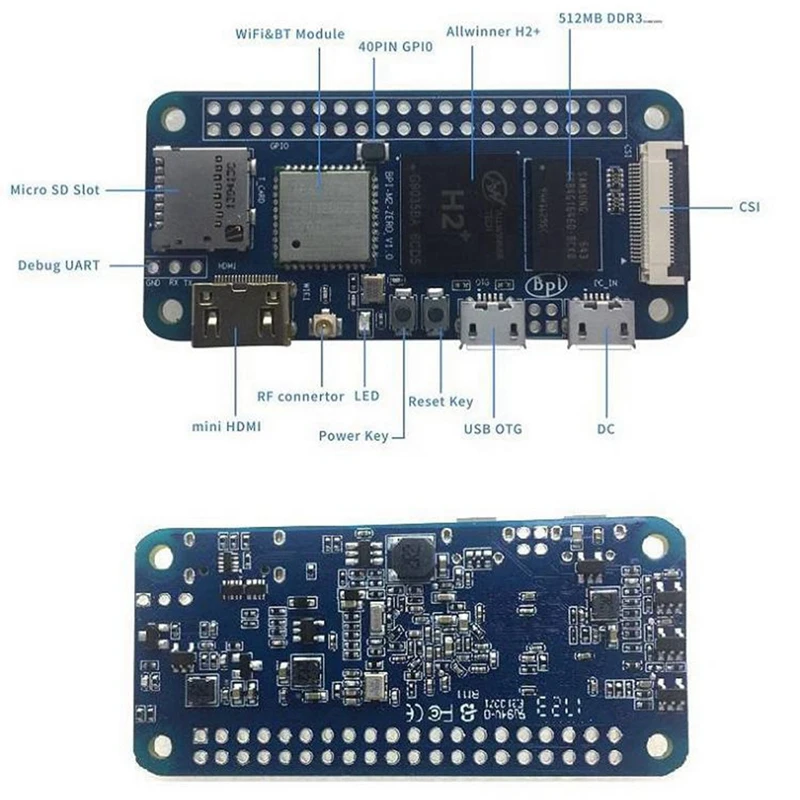 Banana Pi M2 Zero BPI-M2 Alliwnner H3 четырехъядерная плата разработки Cortex-A7