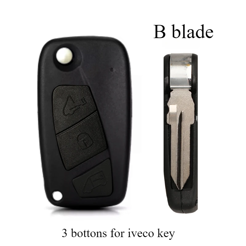 

2 3-кнопочных автомобильных брелока, корпус для FIAT 500 Punto Stilo Ducato Panda Doblo Bravo для Iveco NAveco 2006 2007 2008