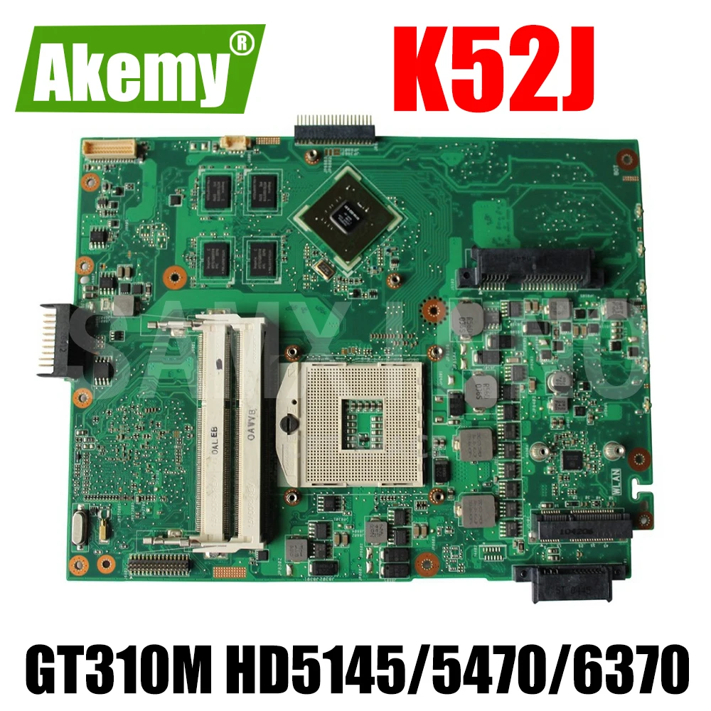 Материнская плата K52J с GT310M HD5145 HD5470 HD6370 для ASUS K52JC K52JB K52JR K52JT K52JU P52J материнская