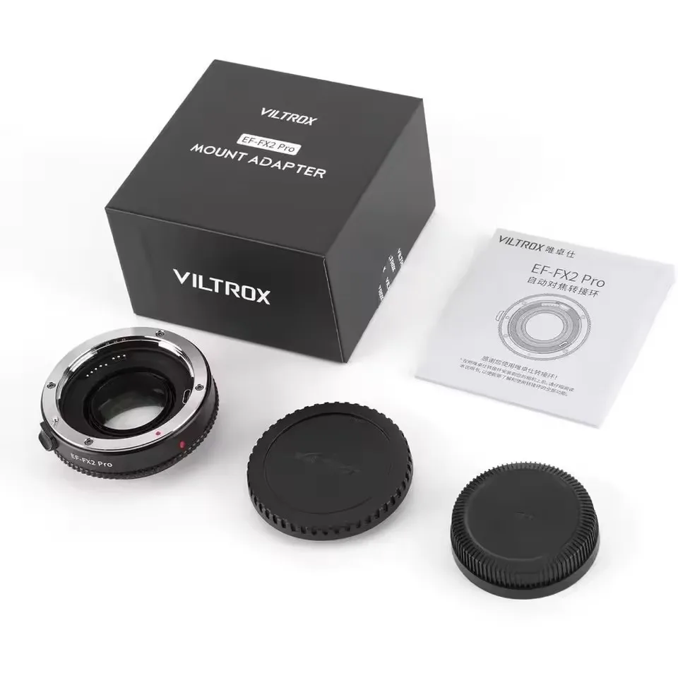 Фото VILTROX EF-FX2 Pro Адаптер объектива с автофокусом и уменьшением фокусного расстояния 0.71x для объективов Canon EF на камеры с байонетом Fuji X. №4