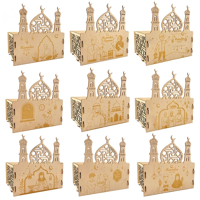 

Eid украшение Мубарак исламский Рамадан лоток Луна Звезда деревянная еда десерт мусульманский декор для вечеринки Mubarak мечеть подарки Ид Аль...