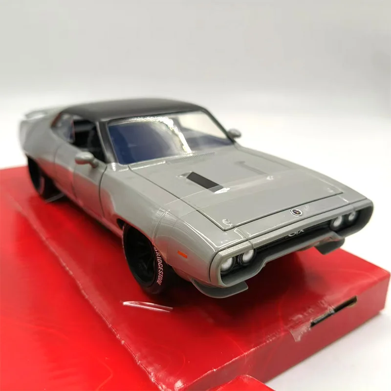 WELLY Plymouth GTX 1:24 металлическая модель автомобиля серого цвета