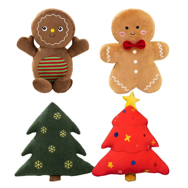 

Christmas Holiday Decorative Cushion Christmas Tree Doll Living Room Sofa Cushion Bed Pillow Cover Children Gifts Decoration