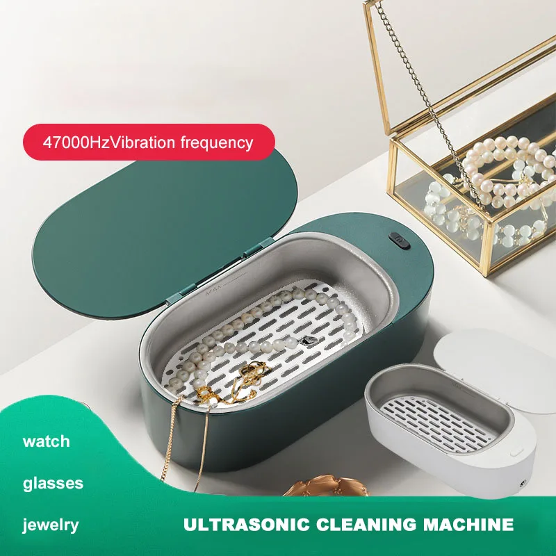 

2022 new small household micro ultrasonic cleaning machine glasses jewelry jewelry watch with razor automatic cleaning equipment