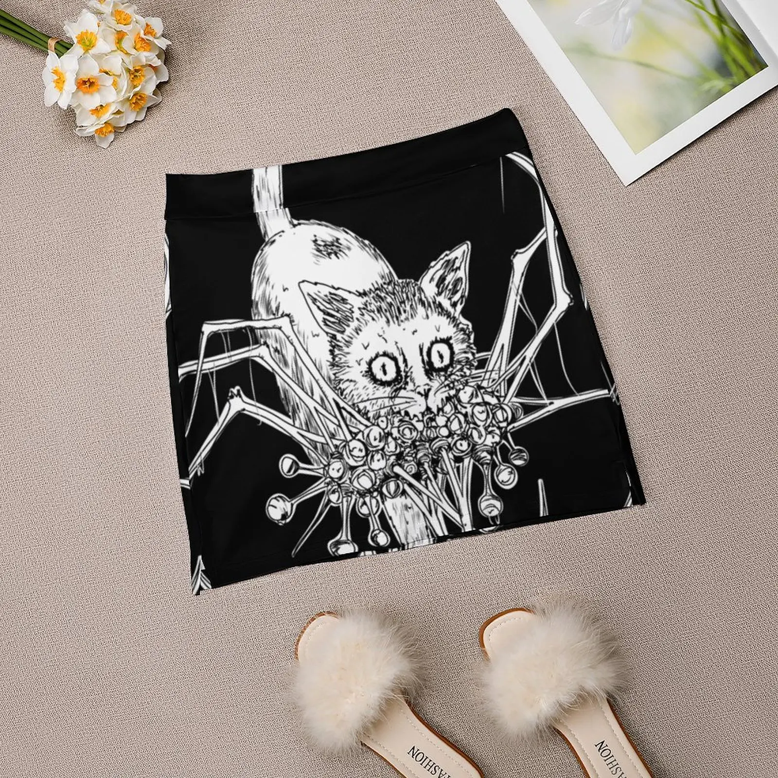 Souichi'S Beloved Pet Женская юбка Эстетические юбки Новая мода Короткие Souchi Tsujii Junji Ito