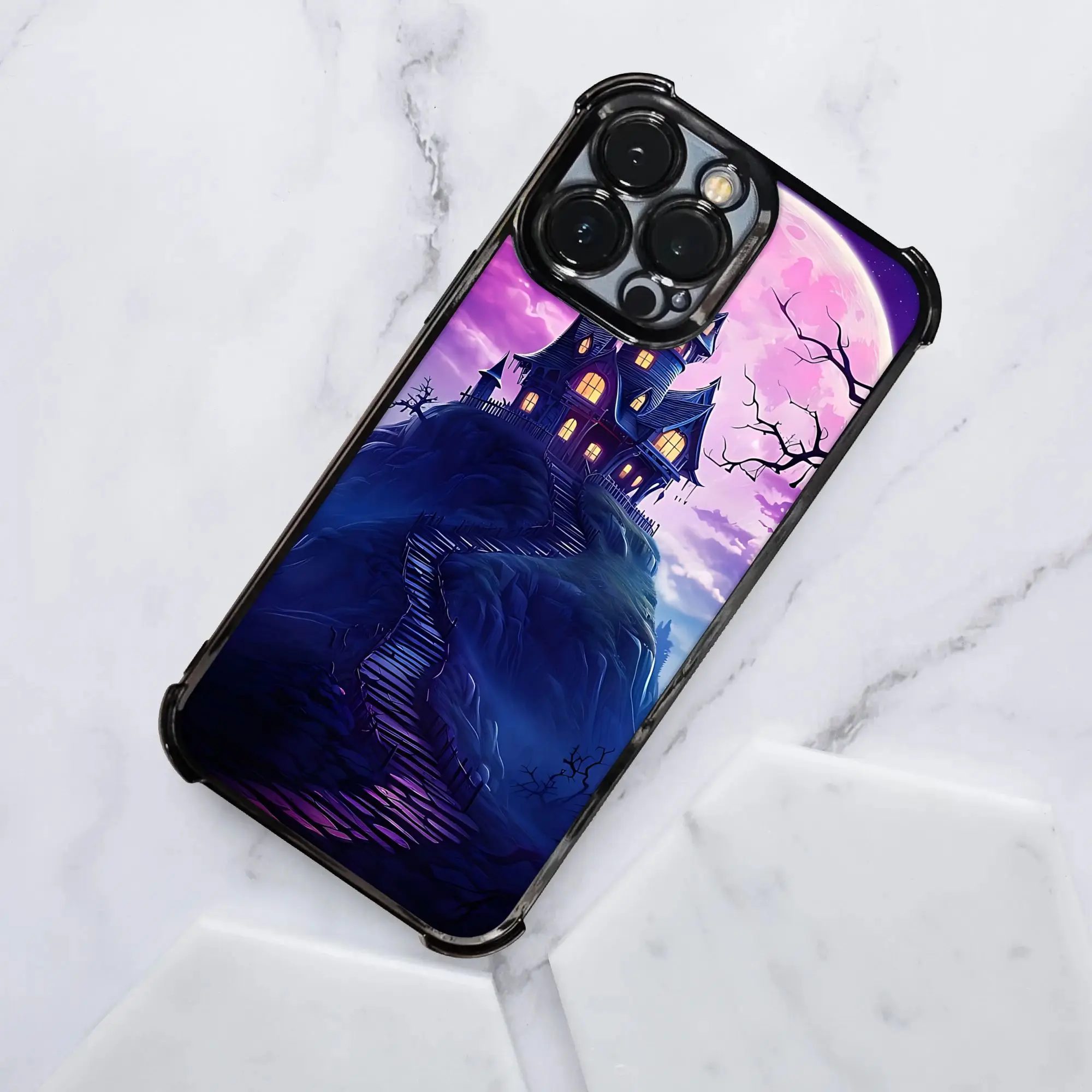 Чехол для iPhone с креативным дизайном «Внутренний призрак» и эффектом гальванического покрытия для различных моделей iPhone. (art.: 3920dd1503b6b) - 3920dd1503b6b