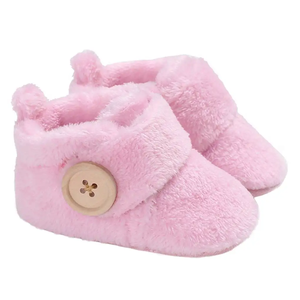 

Newborn Baby Winter Shoes Infant Toddler Boy Girl Winter Warm Snow Boots Crib Walker Shoes