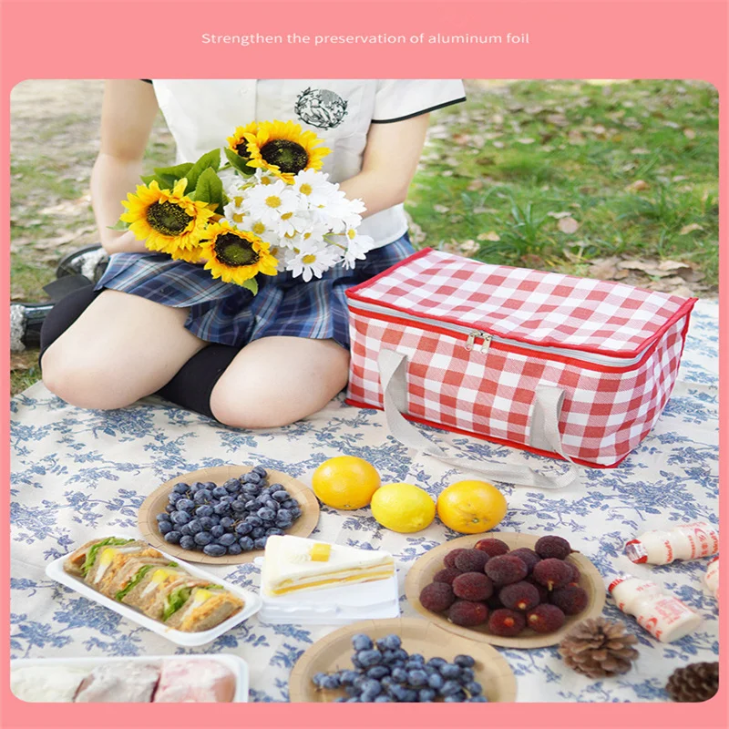 

Portable Foldable Thermal Bag Camping Pack Insulated Cooler Sandy Beach For Beer For Outdoor Picnic Hiking Travel Cargo Box