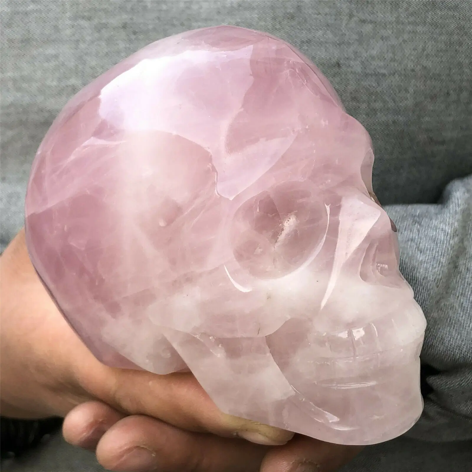 

Beautiful Natural Rose Quartz Skull Home Decoration Gifts