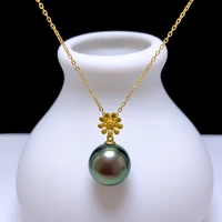 shilovem 18k yellow gold natural pearls pendants fine jewelry women trendy gemstone no necklace gift new yzz11118821zz
