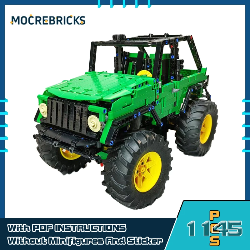 MOC- 199109 Большие колеса инженерная модель автомобиля строительные блоки сделай