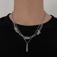 thorns necklace 2022 new light luxury niche design sense high end collarbone chain ins hip hop high quality jewelry accessories