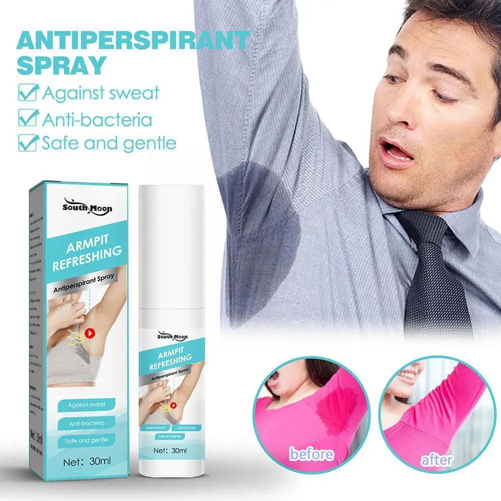 

Armpit Antiperspirant Spray Refreshing Deodorant Underarm Armpit Remover Plant Body Sweat Odour Summer Spray B4x1