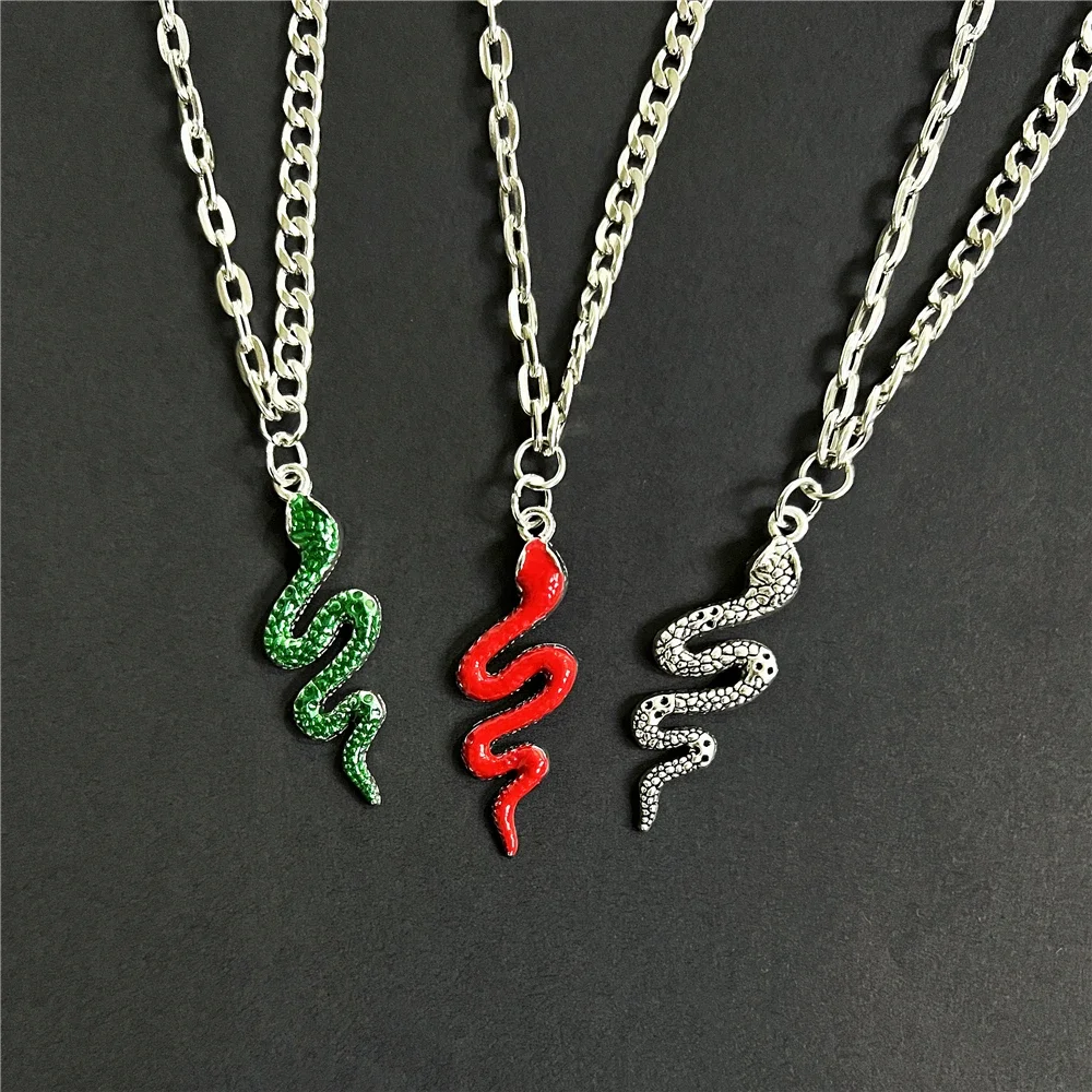 Новые женские цепочки ожерелья с подвеской в виде змеи ювелирные изделия