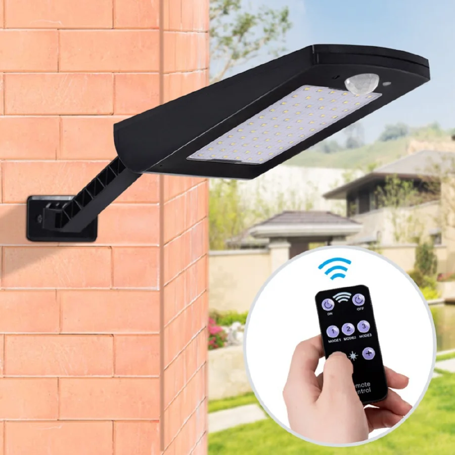 

LukLoy LED Solar Light Outdoor Lightweight Long Arm Waterproof Garden Wall Light With Pole Solar Wall Lamp Cell Path Sconce