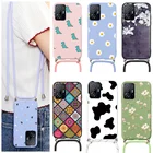 Чехол Funda для Xiaomi 11 T, силиконовая задняя крышка, чехол для телефона с цветами для Xiaomi 11 t 6,67 дюйма, мягкие сумки Mi 11 T Pro, чехол с цепочкой и шнурком