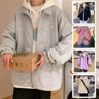 2022 spring new fashion plus sweater mens hip hop long sleeved pullover hoodie mens autumn solid color sweater clothes