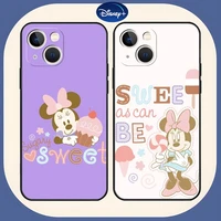 disney minnie mouse cartoo phone case funda for iphone 12pro 13 11 pro max xr x xs mini pro max for 6 6s 7 8 plus design shell