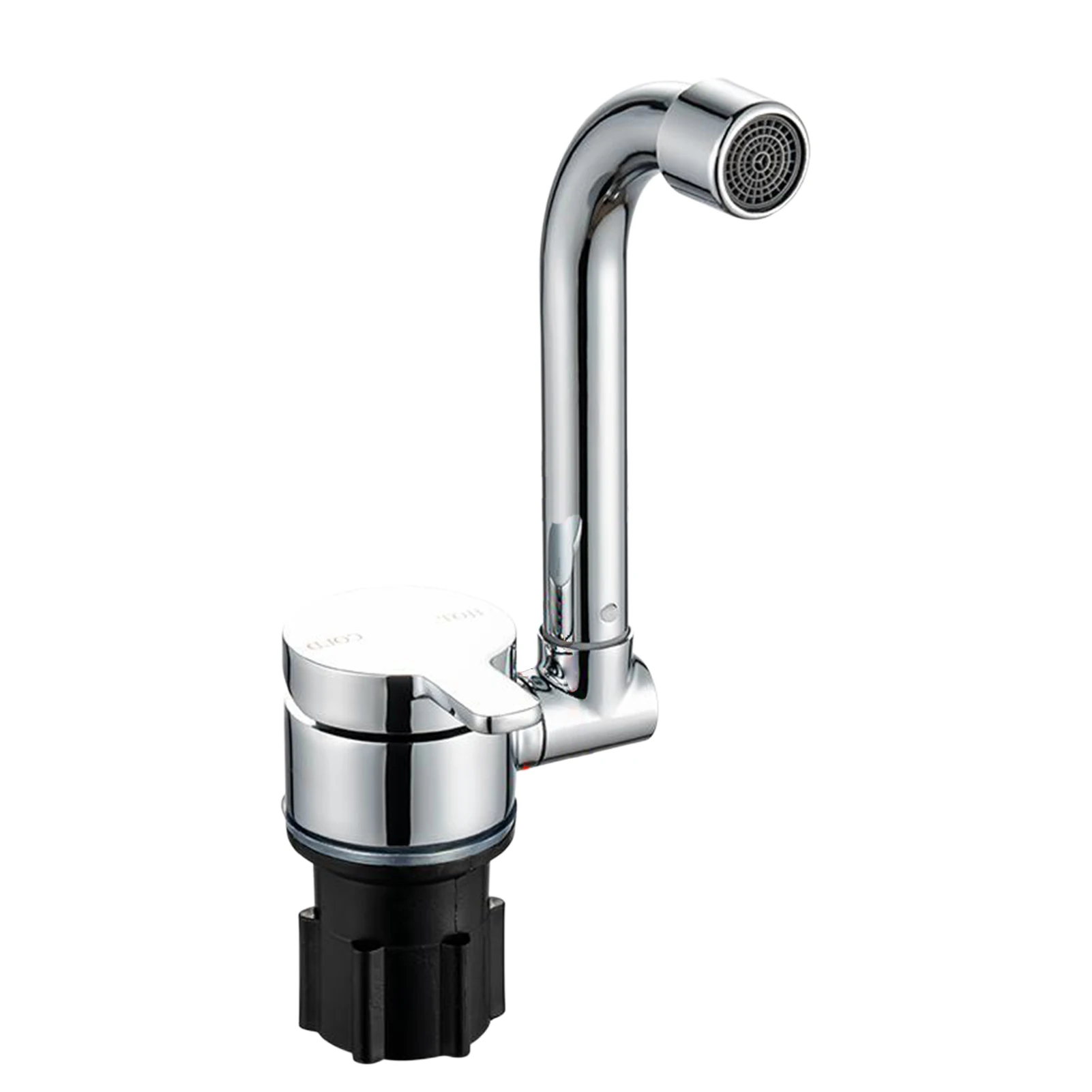 

Foldable Faucet for Motorhome 360 Rotation Kitchen Faucet Sink Single-Handle Water Taps with Cold&amp