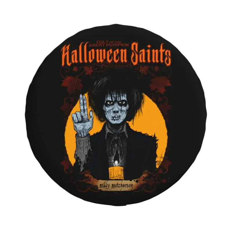 Custom Halloween Saints Billy Butcherson Spare Tire Cover for Honda Jeep Hocus Pocus Witch Movie Car Wheel Protector