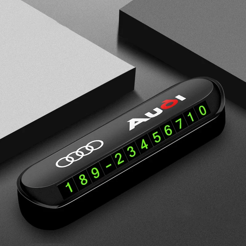 

Автомобильная карточка для парковки для Audi Sline A1 A2 A3 A4 A5 A6 A7 A8 Q1 Q2 Q3 Q4 Q5 Q6 Q7 Q8 RS