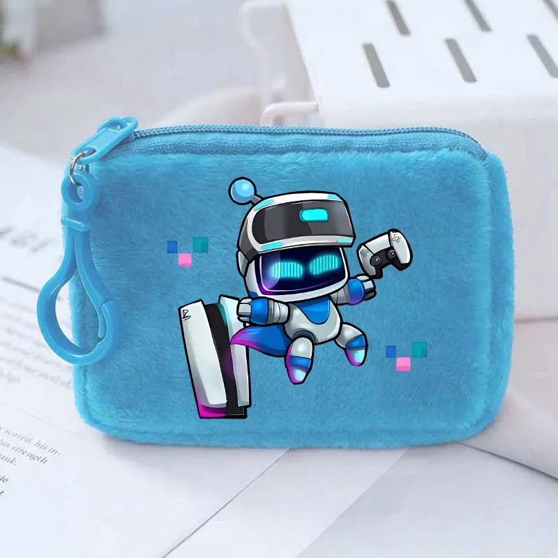 Фото Квадратный кошелек AstroBoted с принтом на игровую тематику, портативный мини-кошелек с мультяшным рисунком, сумка для хранения денег в стиле аниме, подарки на день рождения №4