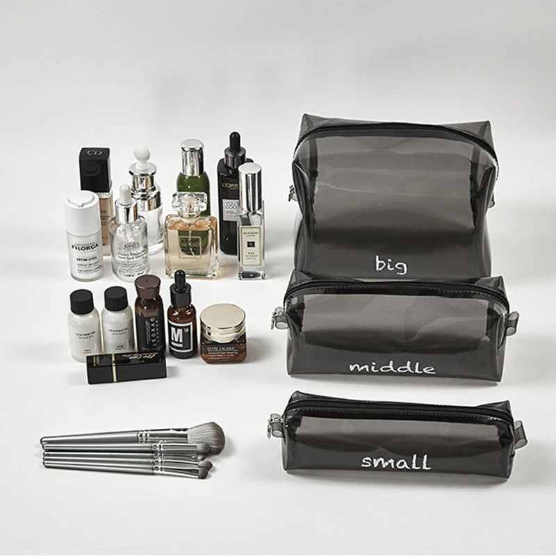 

Модная косметичка, прозрачная косметичка с буквенным принтом, чехол для хранения, сумка для косметических принадлежностей