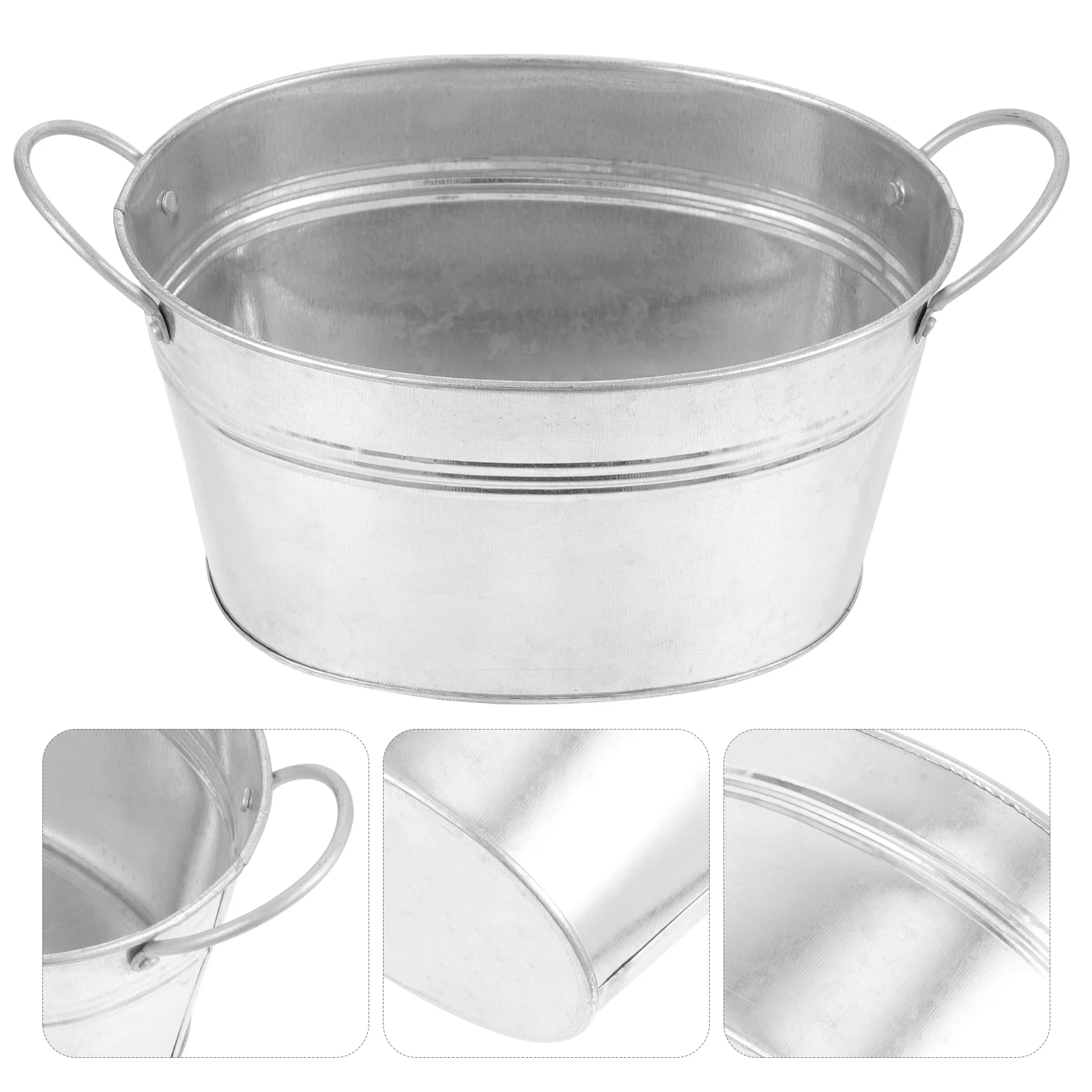 

Flower Holder Outdoor Planters Balcony Planter House Plants Small Tin Flowerpot Container Farmhouse Planter