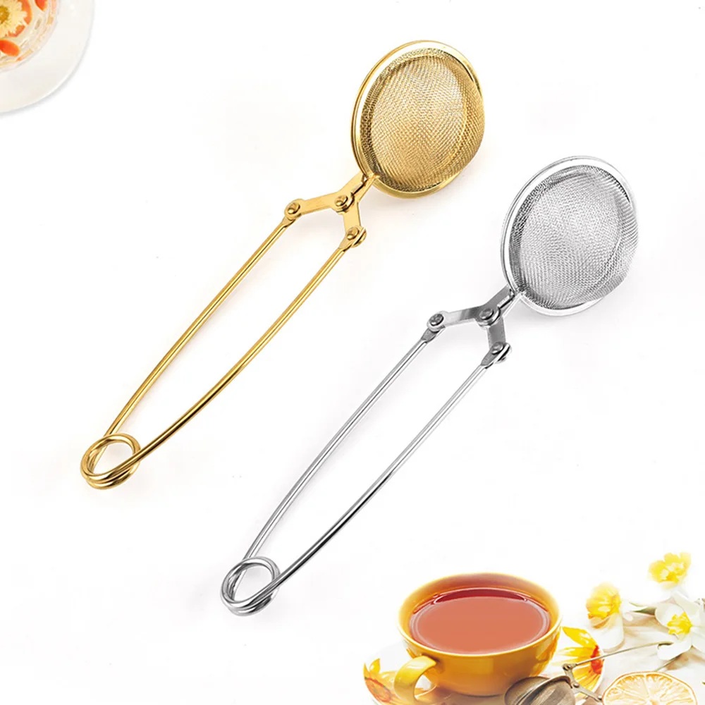 

Tea Infuser Stainless Steel Tea Strainer Spice Herb Filter Diffuser Seasoning Ball Handle Tea Ball Sphere Mesh Tea Bag Teaware