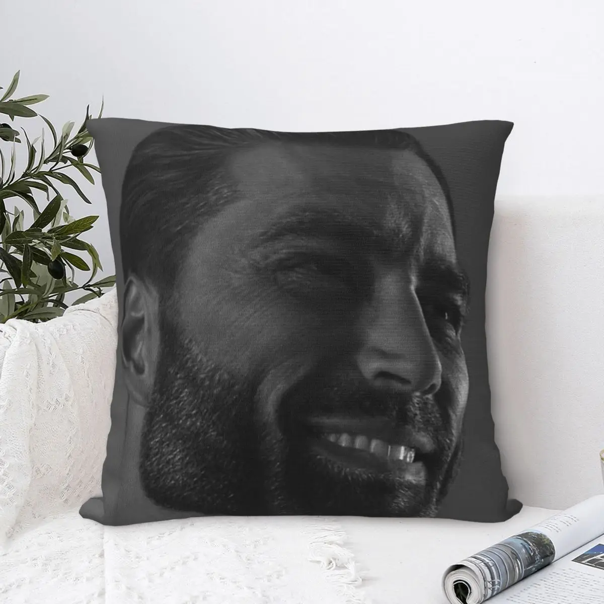

Gigachad Pillow Case Pillow Cover Pillow Dakimakura Throw Pillows Anime Pillow Case