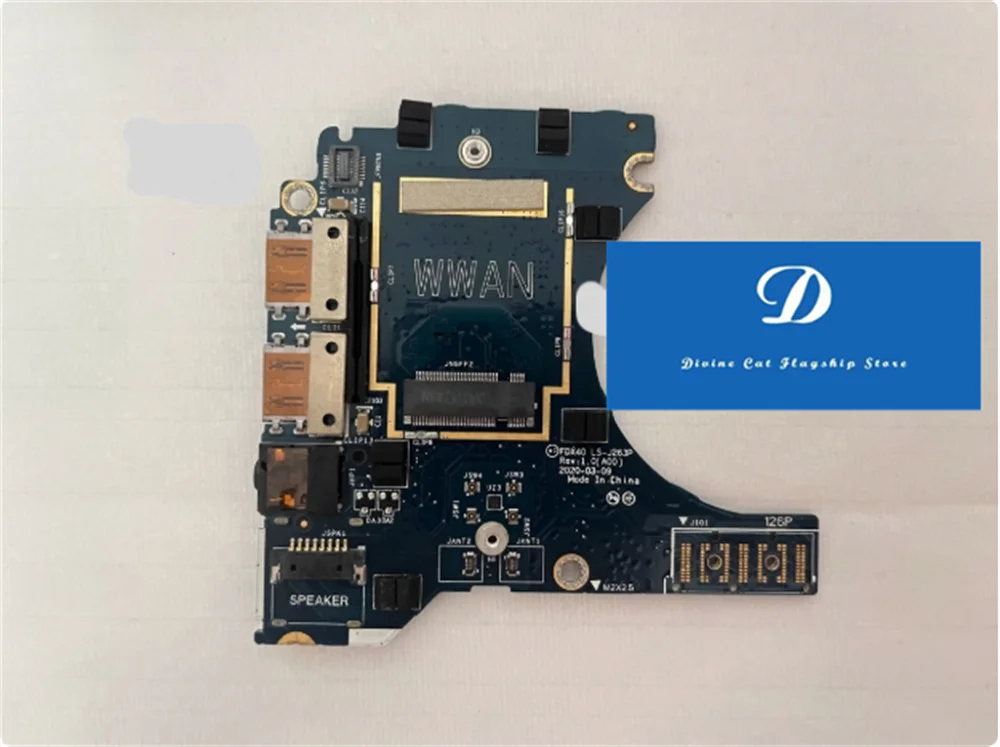 Для Dell Latitude 7410 LS-J263P USB-переключатель звуковая карта аудиоплата