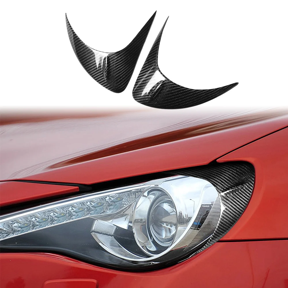 

Углеродное волокно для Subaru BRZ для Toyota 86, передняя и задняя фары автомобиля, декоративные брови, декоративные наклейки, модификация автомобиля