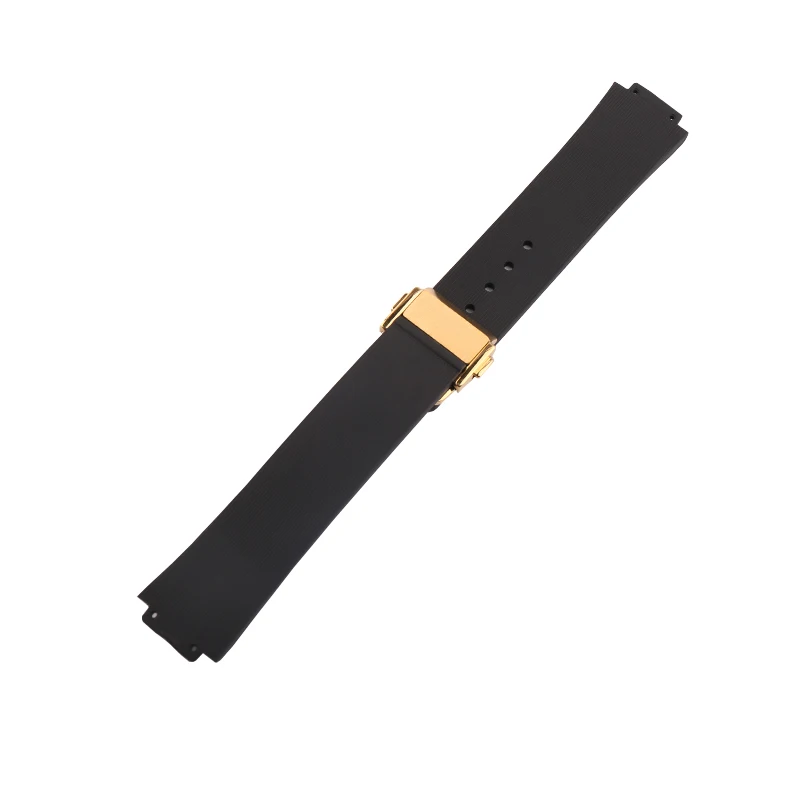 Watch accessories soft silicone watch belt waterproof rubber strap suitable for HUBLOT  Hublot female convex 21*15*18mm