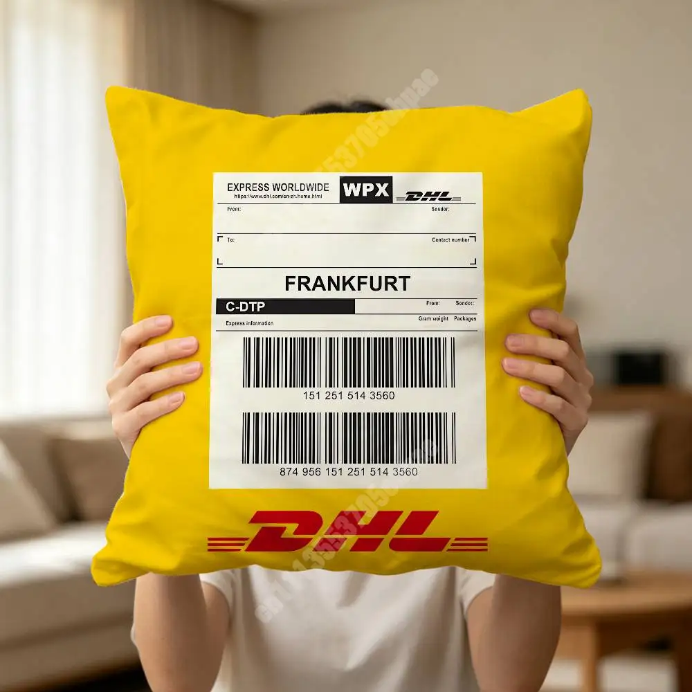 Фото D-DHL-S Worldwide Express Чехол для подушки дивана/кресла, уютный акцентный декор для спальни и студии №3