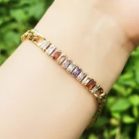 leeker classic 316l stainless steel rectangle bracelet for women gold color accessories fashion jewelry 2022 new arrival 224 lk2