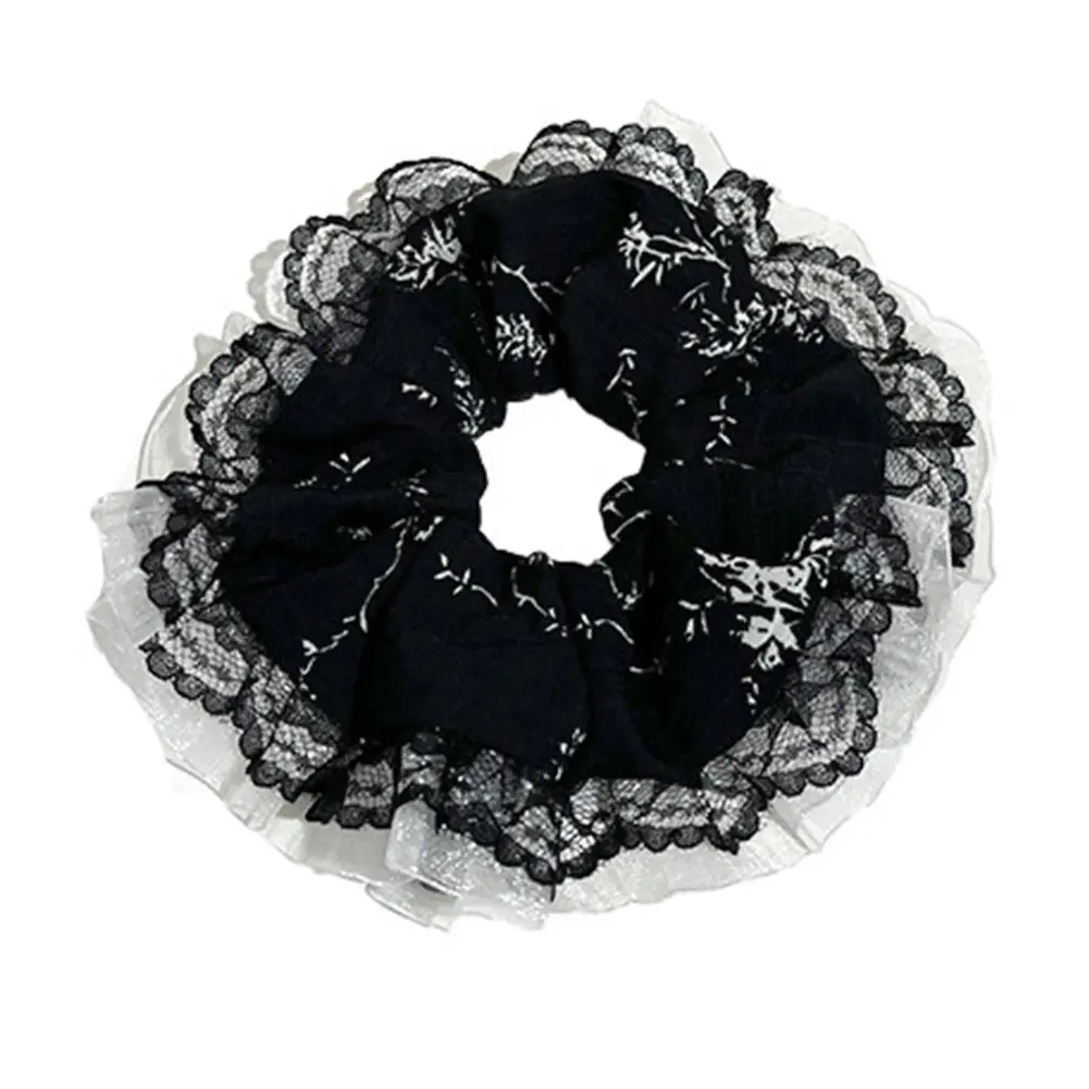 Милые кружевные жаккардовые тканевые резинки для девочек заколки конского