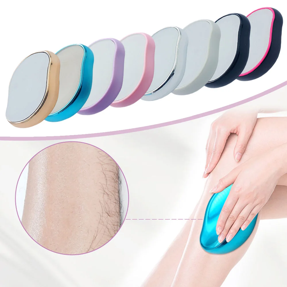 

Painless Physical Hair Removal Crystal Hair Erase Safe Easy Cleaning Reusable Body Beauty Hair Depilation Glass Shaver