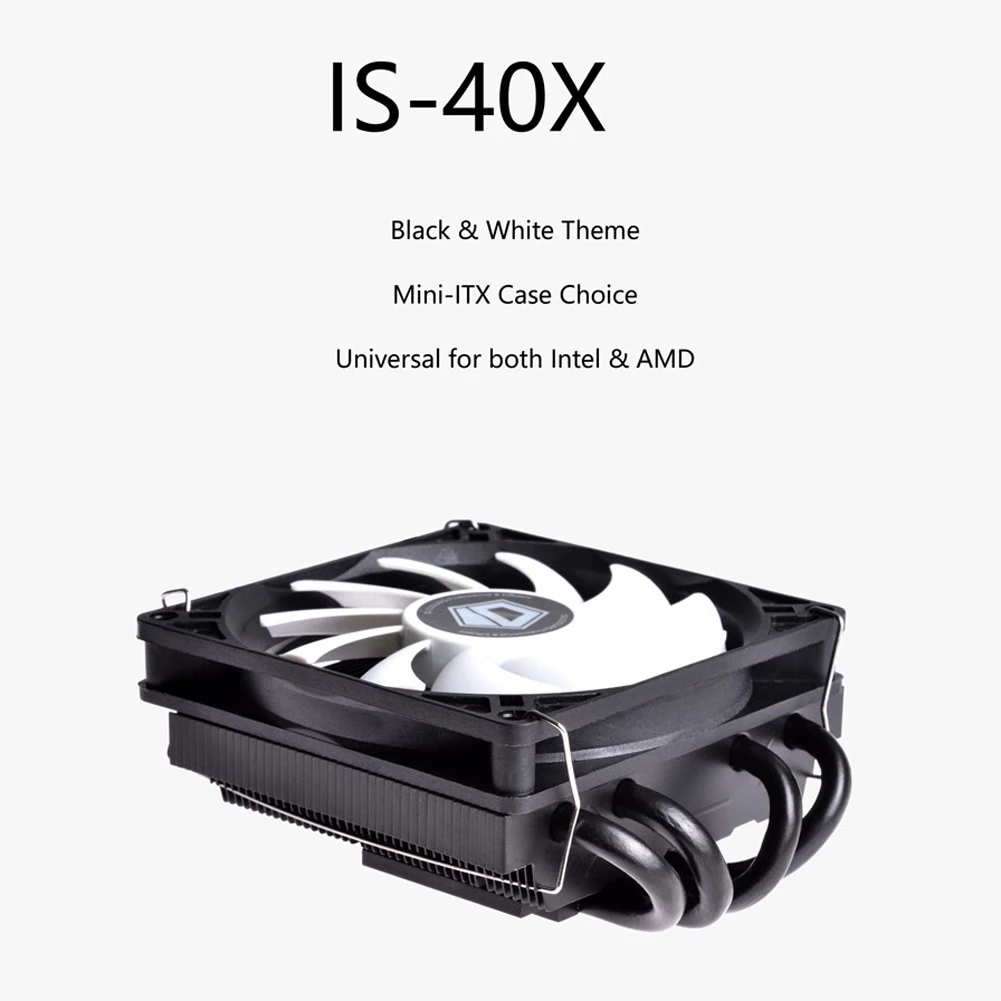 

ID-COOLING IS-40X V3 Pro 12V DC CPU Cooler with Quiet PWM Cooling Fan 4 Direct Contact Heatpipes Ultra Slim CPU Air Cooler