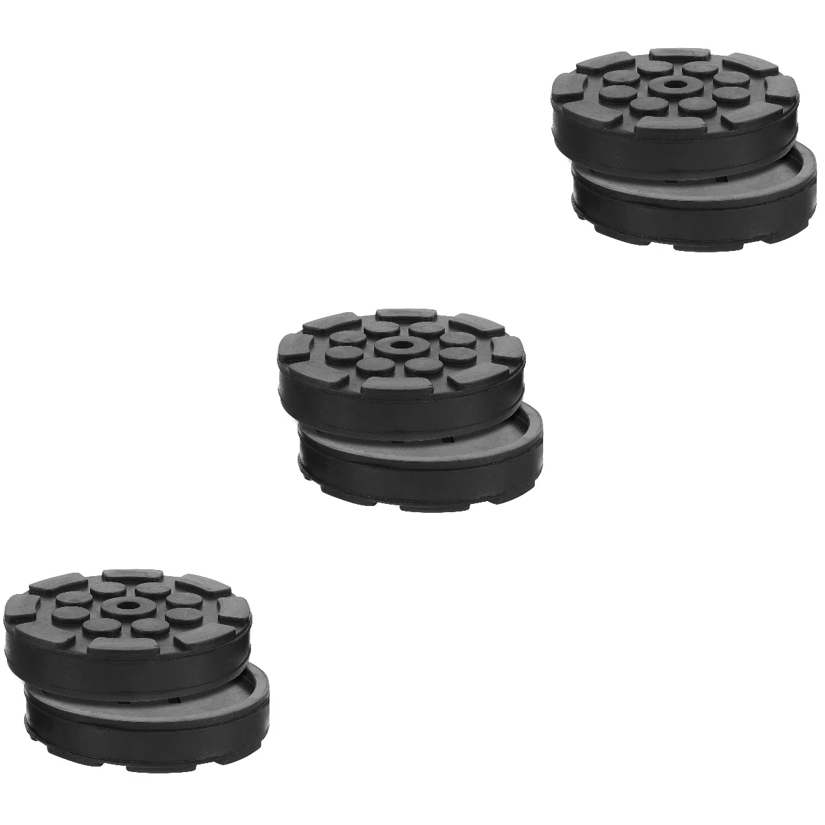 

6 Pcs Rubber Mat Pads Automotive Jack Lift Pinch Weld Car Jacking Adapter Floor Disk Slotted Automobile Stand