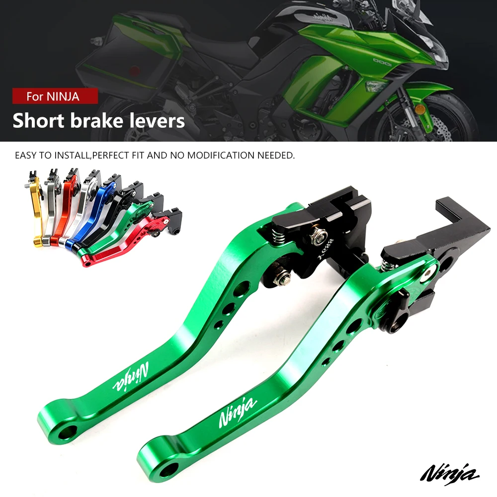 

Для KAWASAKI NINJA 125 2019 250R 2008-2012 300R 2013-2018 Ninja 400 2018 2019 короткий тормозной рычаг сцепления мотоцикла рычаг ручки