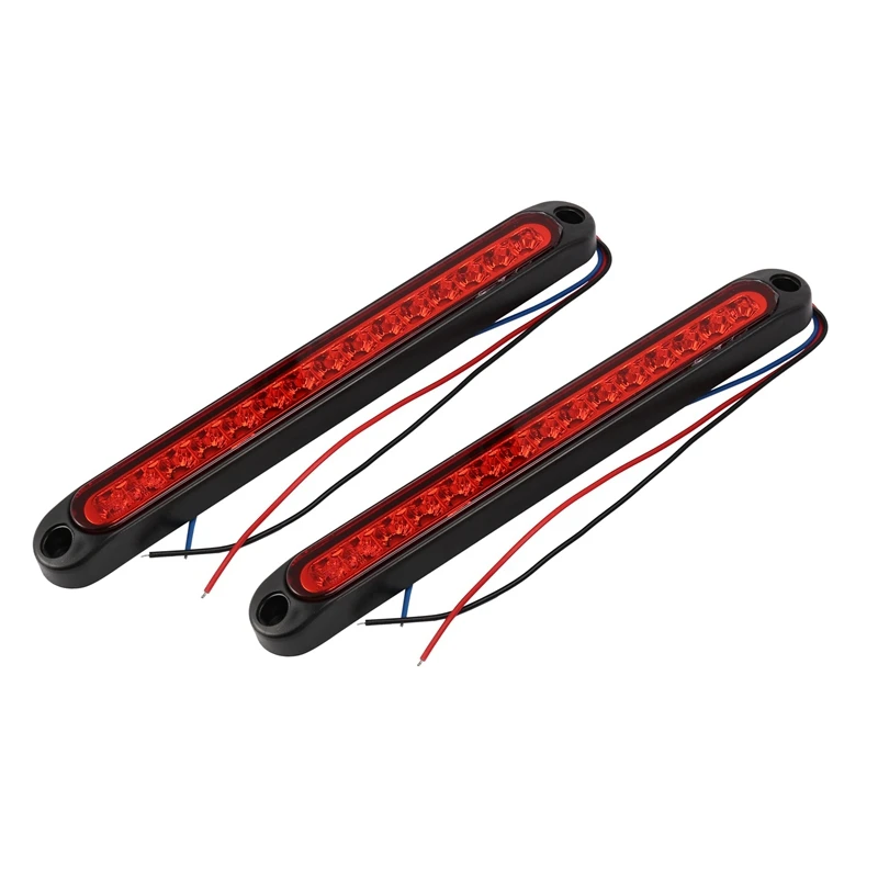 2 шт. 10 дюймов 15 светодиодов прицеп грузовик стоп задний стоп-сигнал поворотный