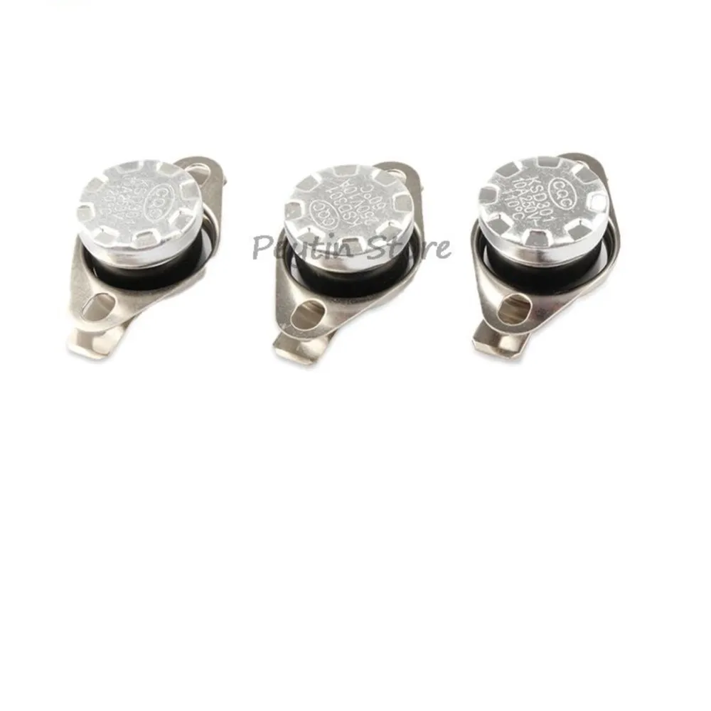 5 шт. KSD301 250 В 10 А нормально закрытый открытый 40/50/60/70 ~ 160 градусов переключатель