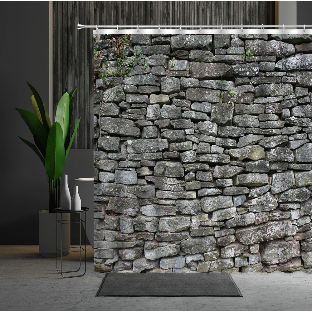 

Curtain Cute Alpaca Love-Heart Animal Polyester Machine Washable Cartoon Child Shower Bathroom Decor Hanging Curtains With Hook