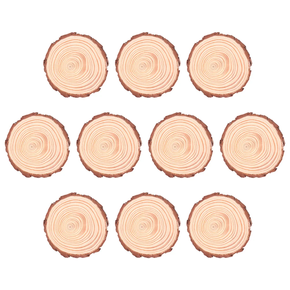

Bark Coasters Wood Slices DIY Round Boards Wooden Circles Natural Coffee Accessories