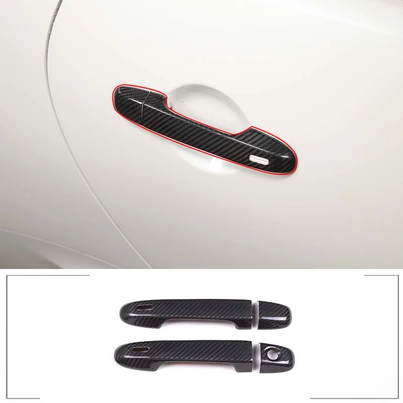 

Для 2012-2022 Toyota 86/Subaru BRZ стиль из натурального углеродного волокна Стайлинг автомобиля внешняя ручка наклейка крышка автомобильные внешние аксессуары